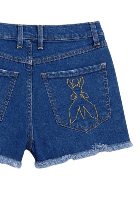 Shorts bambina in cotone denim Patrizia Pepe | 7P0421DENIMSCURO